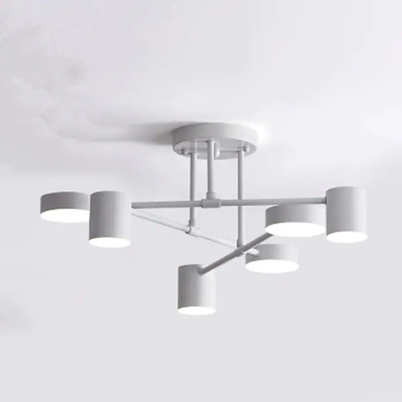 Three Colour Temperatures Six Head LED Flush Ceiling Light