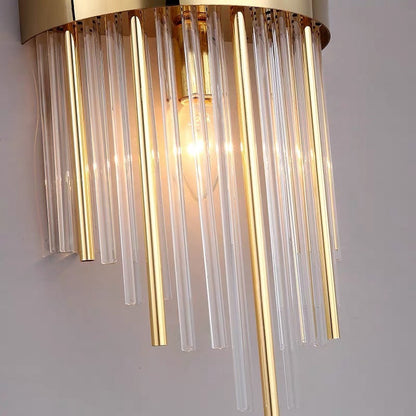 Warm White Dimmable 18cm Diameter Bedside Light Crystal Wall Lamp