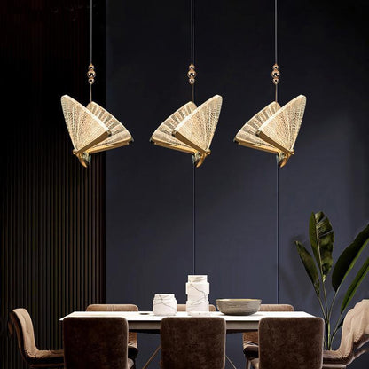 Pendant Light For Ambient Lighting Art Deco Butterfly
