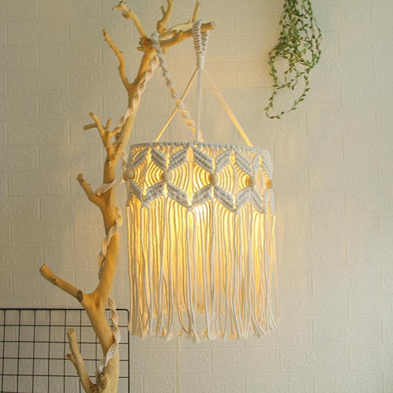 Cozy Living Spaces Cotton Rope Pendant Light