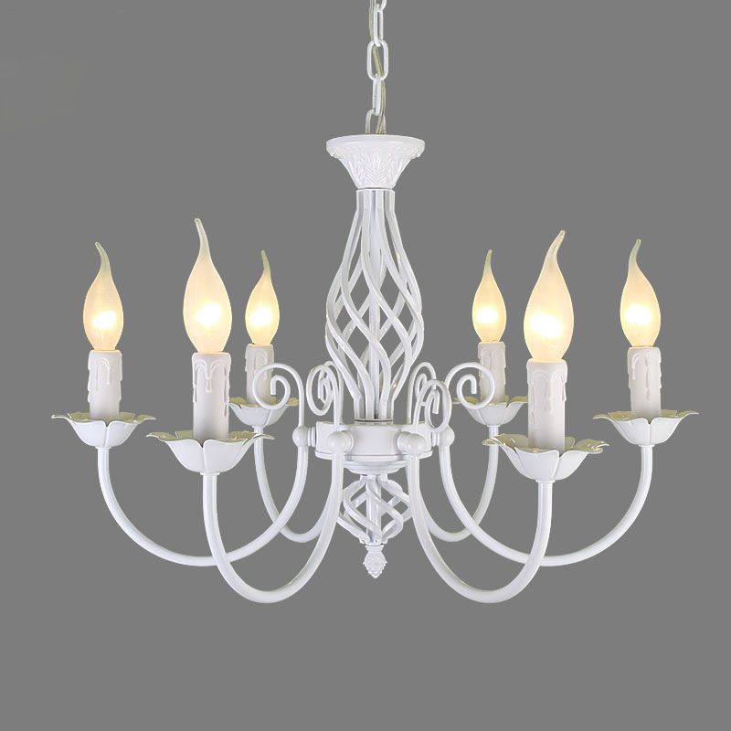 Pendant Light in Retro Candle Style for Dining Ambience