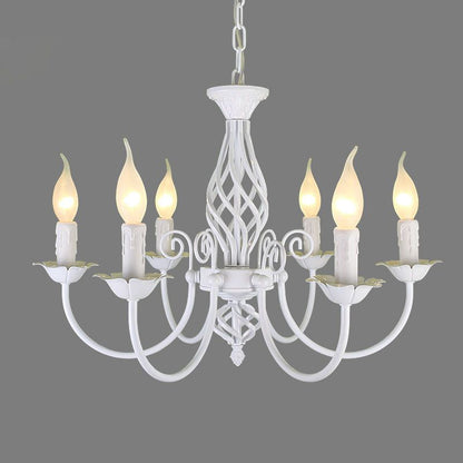 Pendant Light in Retro Candle Style for Dining Ambience