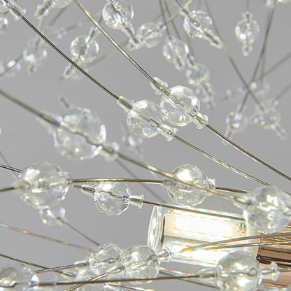 Warm Ambient Glow Dandelion Crystal LED Pendant Light