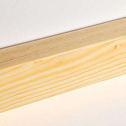 Wall Lamp Linear Wood Natural For Ambience Warm