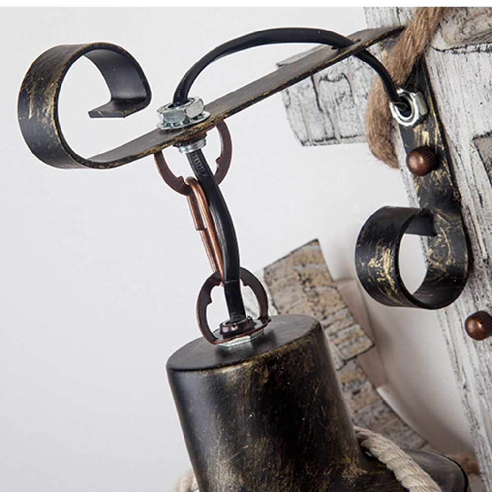 Wood And Metal Wall Sconce Heritage Lantern
