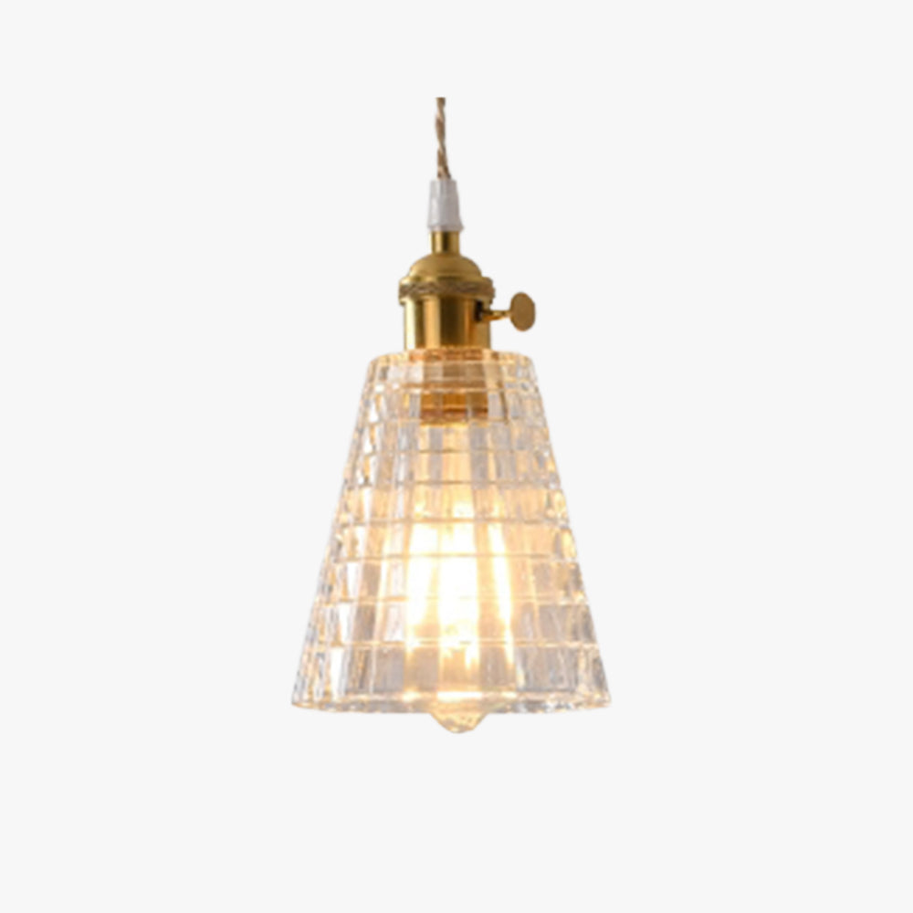 Timeless Elegance Art Deco Brass Glass Pendant Light