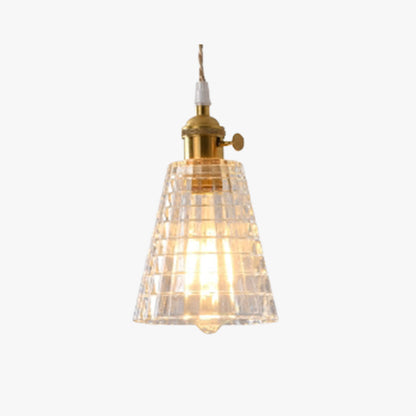 Timeless Elegance Art Deco Brass Glass Pendant Light