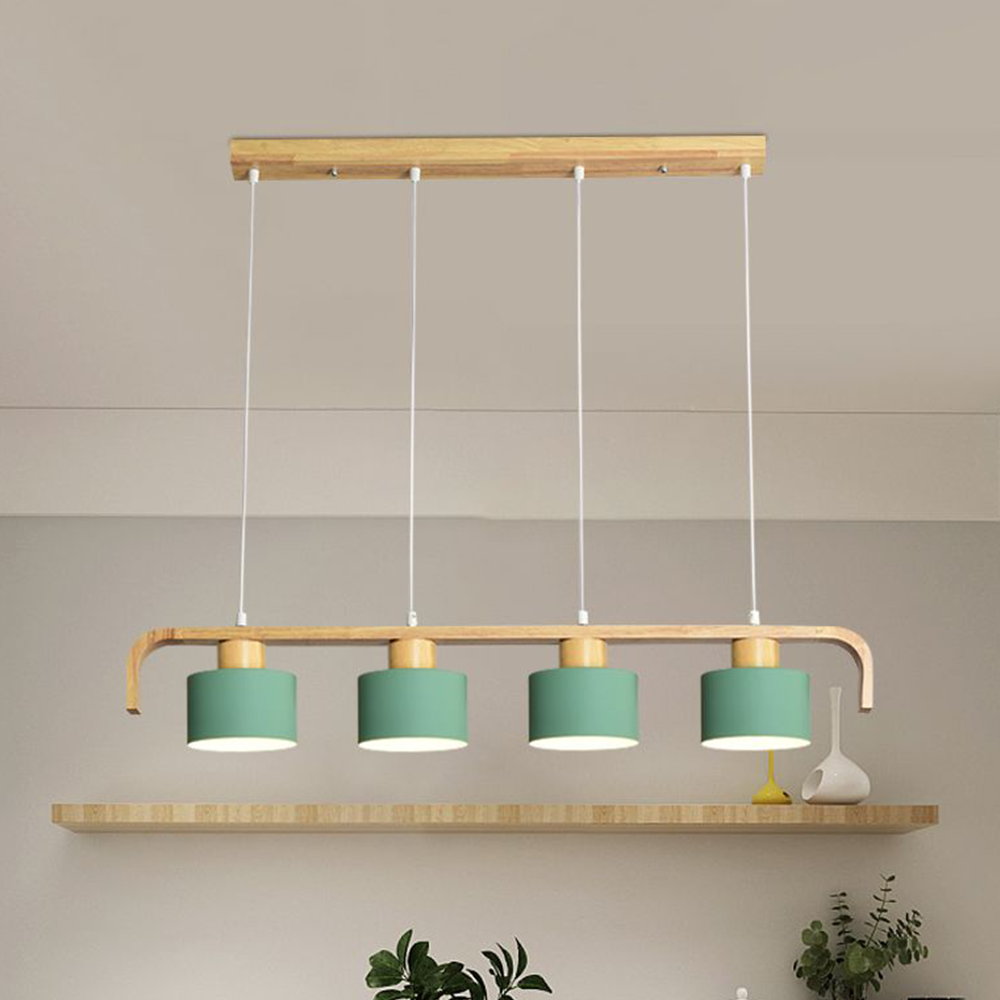 Cylinder Pendant Light Nordic Bamboo Calming Glow