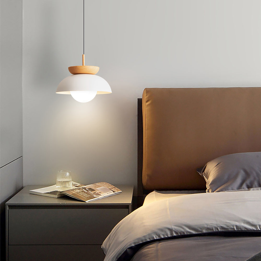 Lamp Pendant Metal and Wood Scandinavian Delivers Warmth