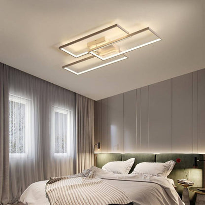 Flush Mount Rectangular Ceiling Light Dual Colour