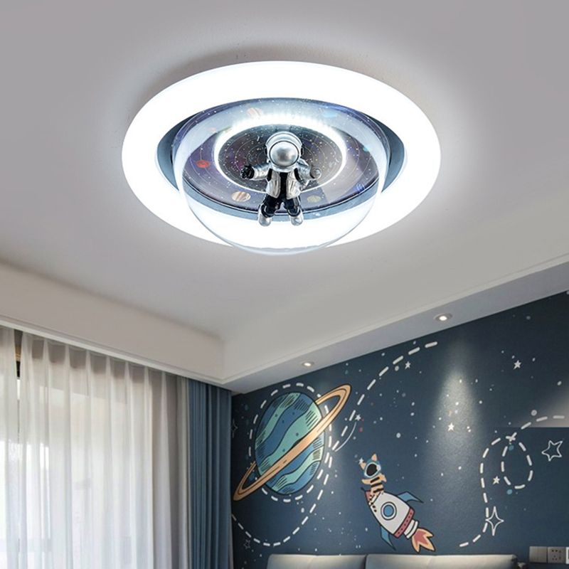 Astronaut Nebula Luna Ceiling Light Dimmable Flush Mount Galaxy