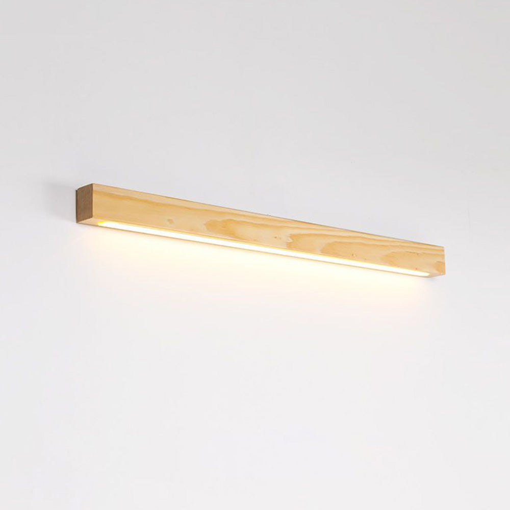 Wall Lamp Linear Wood Natural For Ambience Warm