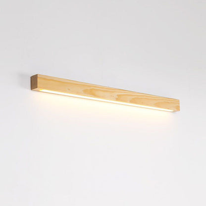 Wall Lamp Linear Wood Natural For Ambience Warm