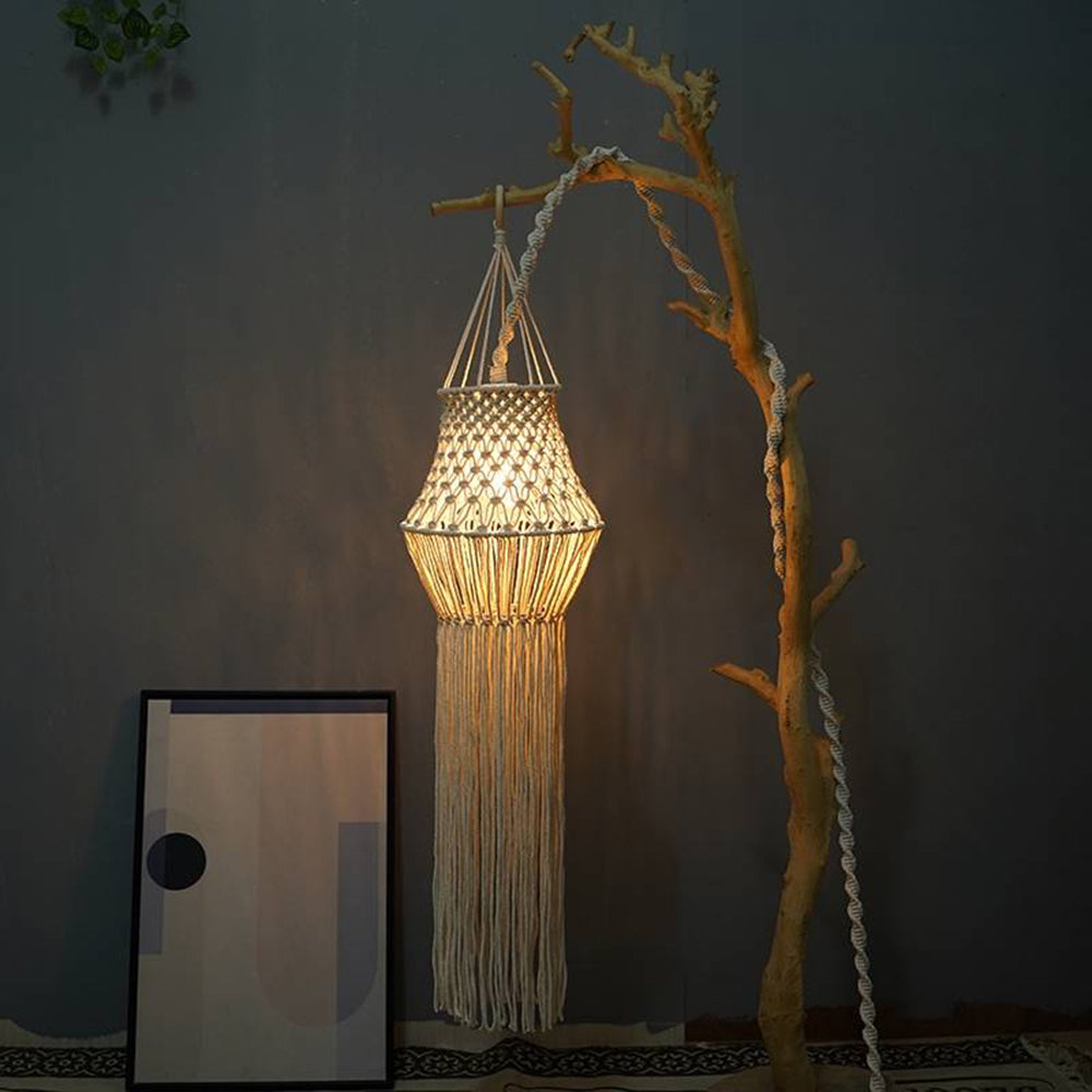 Cozy Living Spaces Cotton Rope Pendant Light