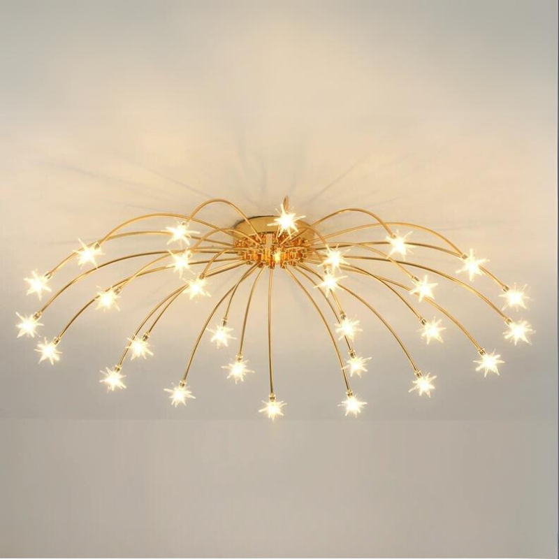 Flush Mount Ceiling Light Aurora Starry Art Deco
