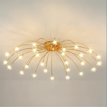 Flush Mount Ceiling Light Aurora Starry Art Deco