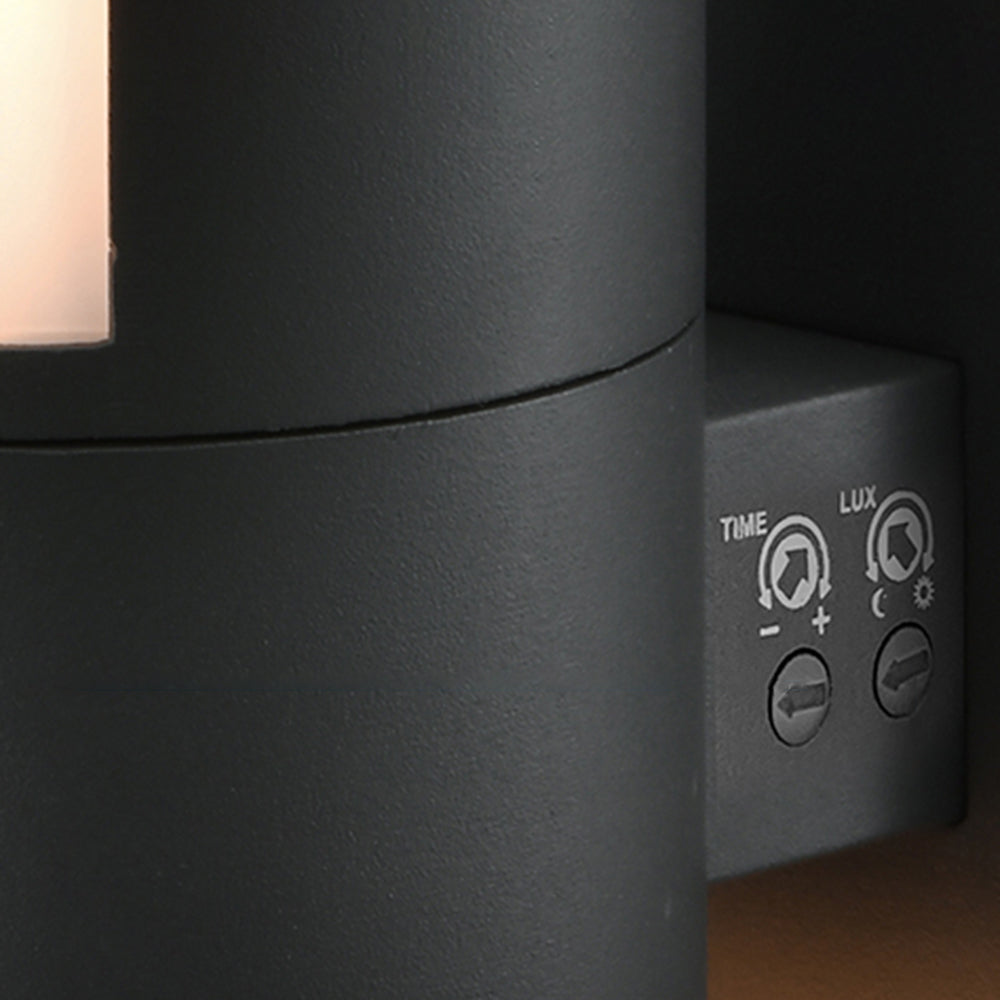 Black And White Cylindrical Outdoor Rotatable Wall Light IP65