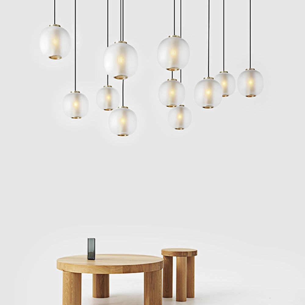 Pendant Light For Warm Ambience Frosted Glass Cylinder