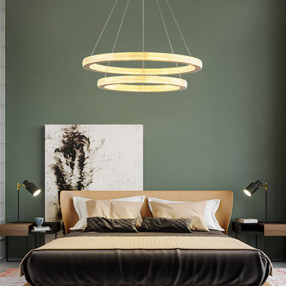 Pendant Light Ring Contemporary Gold For Room Living