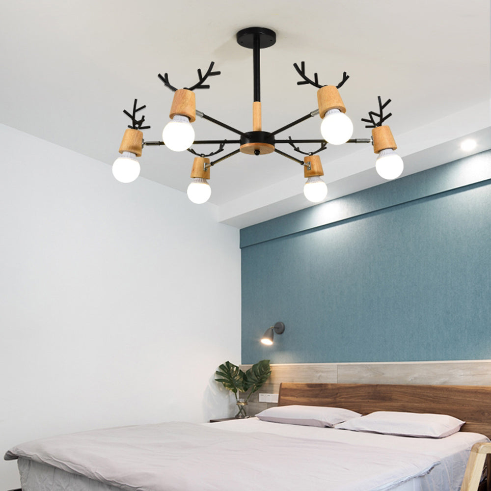 Soft Ambient Glow Deer Pendant Light