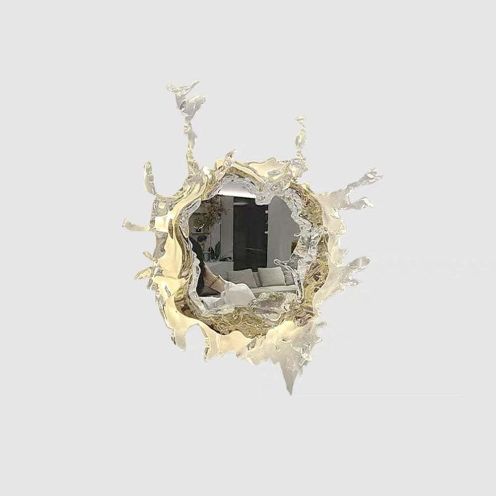 Gold Or Silver Finish AquaRipple Mirror Wall Light