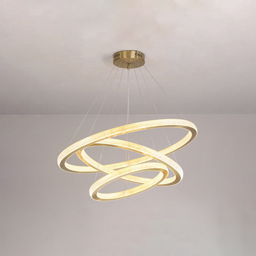 Pendant Light Ring Contemporary Gold For Room Living