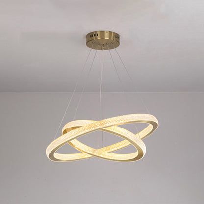 Pendant Light Ring Contemporary Gold For Room Living