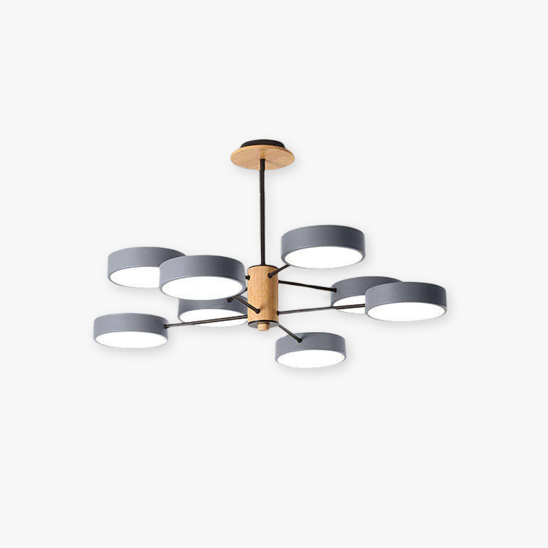 Timeless Design Metal And Wood Art Deco Pendant Light