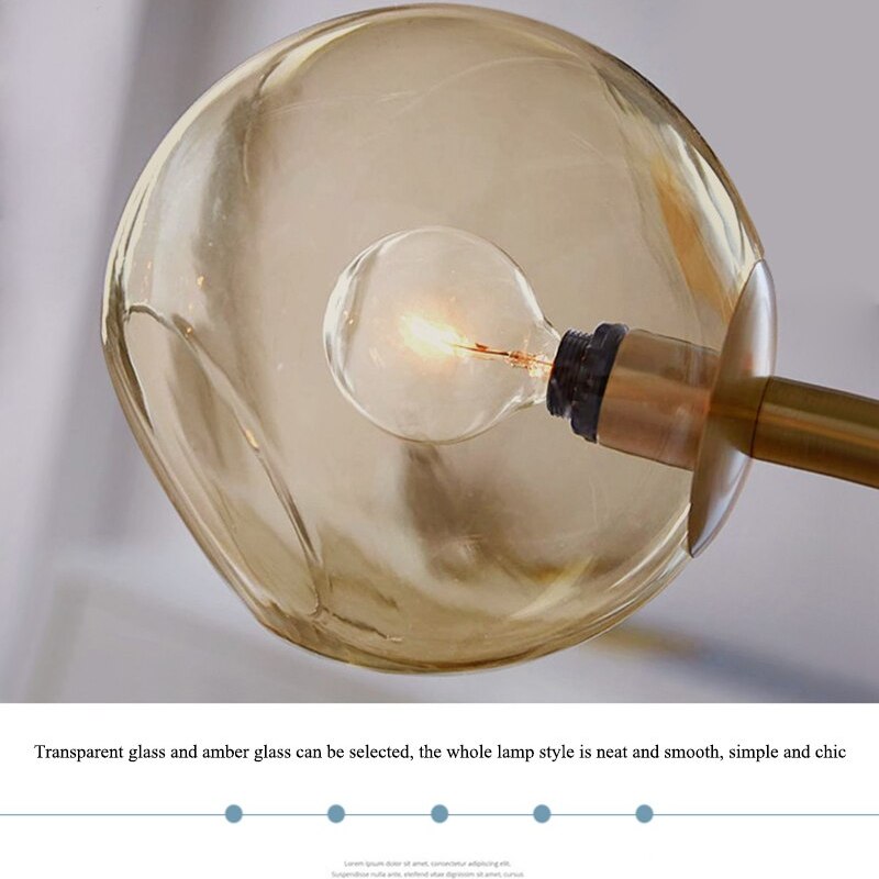 Pendant Light with Glass Globe for Ambient Living Room Ambiance