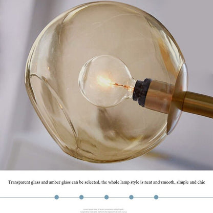 Pendant Light with Glass Globe for Ambient Living Room Ambiance