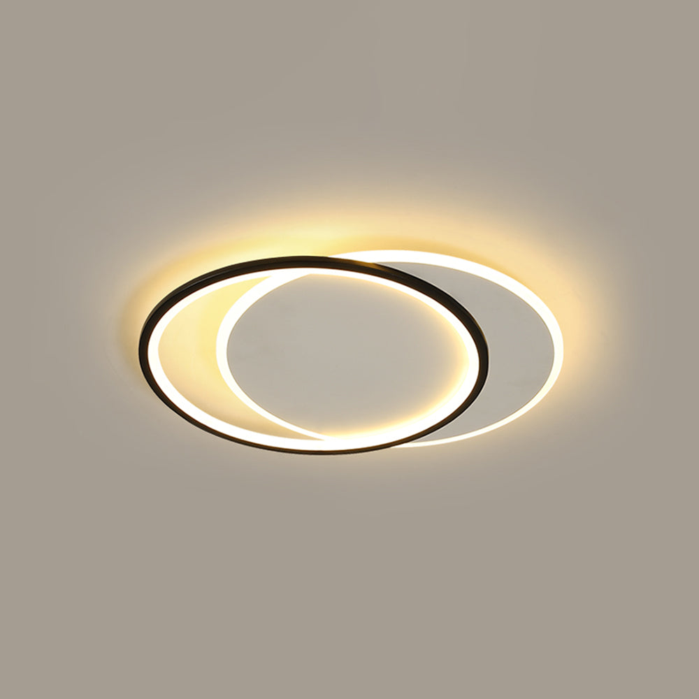 Square Or Round Black And White Premium Flush Mount Ceiling Light