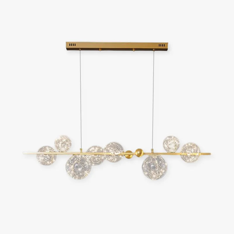Warm Glow Glass Art Deco Pendant Light