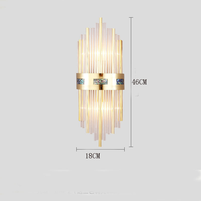 Warm White Dimmable 18cm Diameter Bedside Light Crystal Wall Lamp