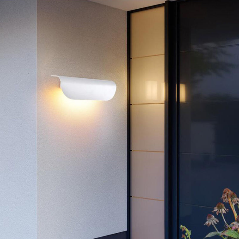 LED COB Lamp Outdoor Waterproof Curved Wall Light
