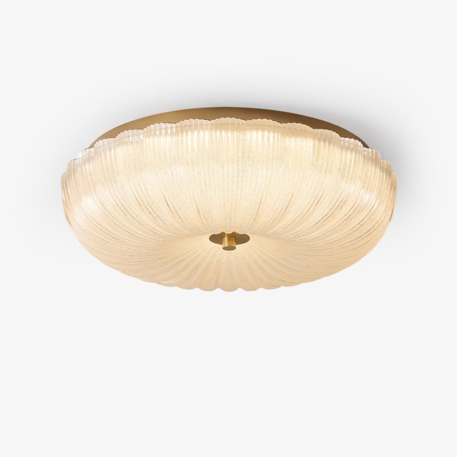 Textured Diffuser Ripple Glass Ceiling Light