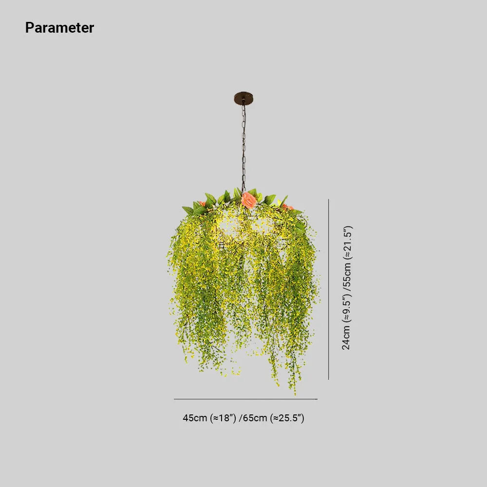 Living Room Plant Pendant Light Nature Inspired