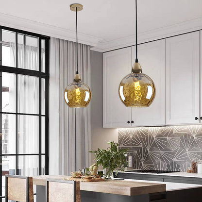 Water Ripple Effect Glass Pendant Light