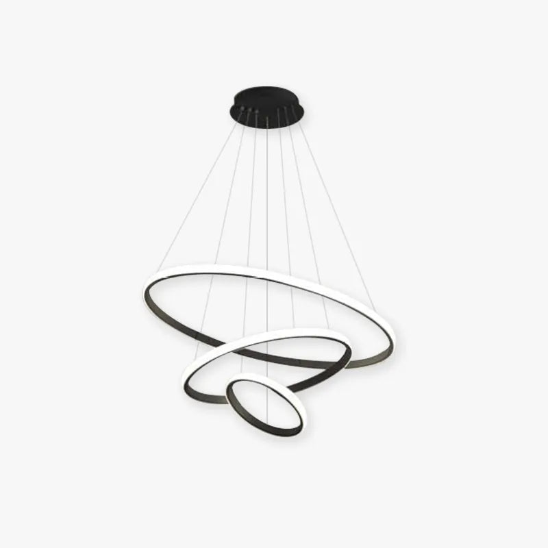 Adjustable Rings Dimmable Ring Pendant Light