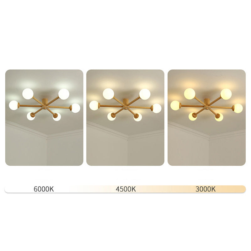 LED Ceiling Light With E27 Base NovaGlow Six Or Eight Head