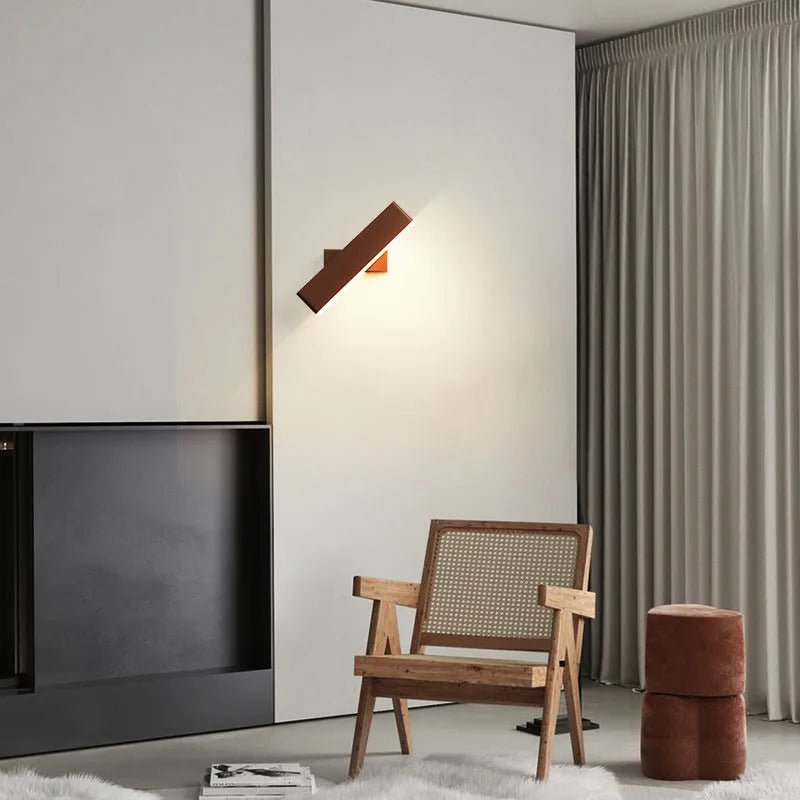 LED Wall Light For Living Rooms Rotatable Rectangular