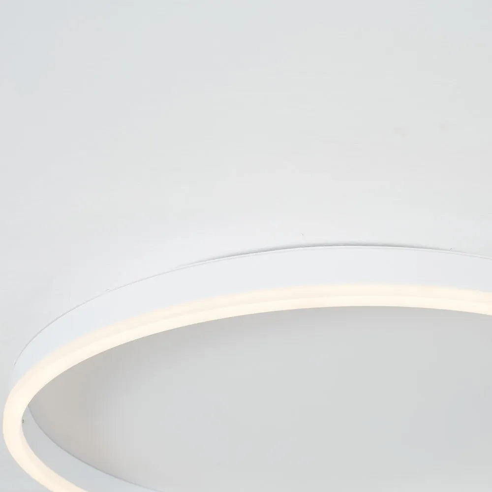 Black Gold Or White Sleek Circular Flush Mount Ceiling Light