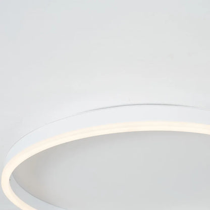 Black Gold Or White Sleek Circular Flush Mount Ceiling Light