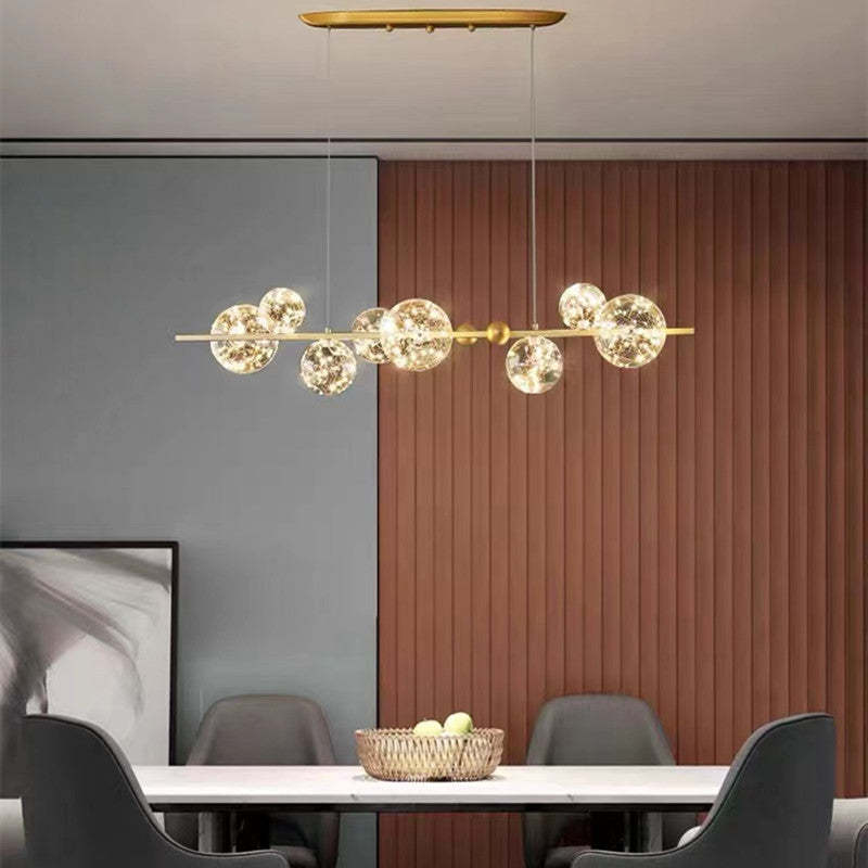 Warm Glow Glass Art Deco Pendant Light