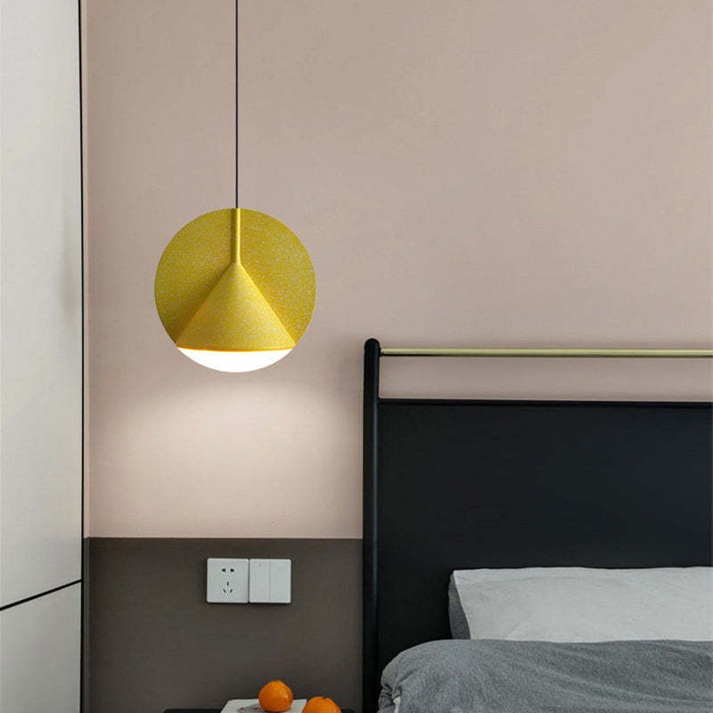 Pendant Light With Even Illumination Terrazzo Resin