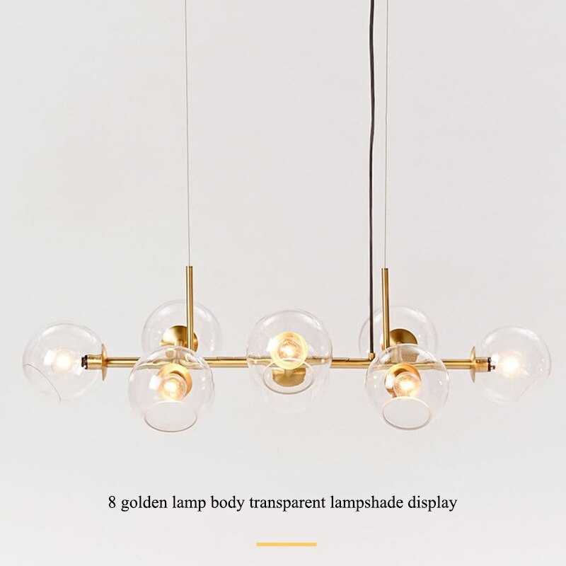 Pendant Light with Glass Globe for Ambient Living Room Ambiance