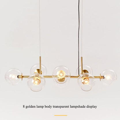 Pendant Light with Glass Globe for Ambient Living Room Ambiance