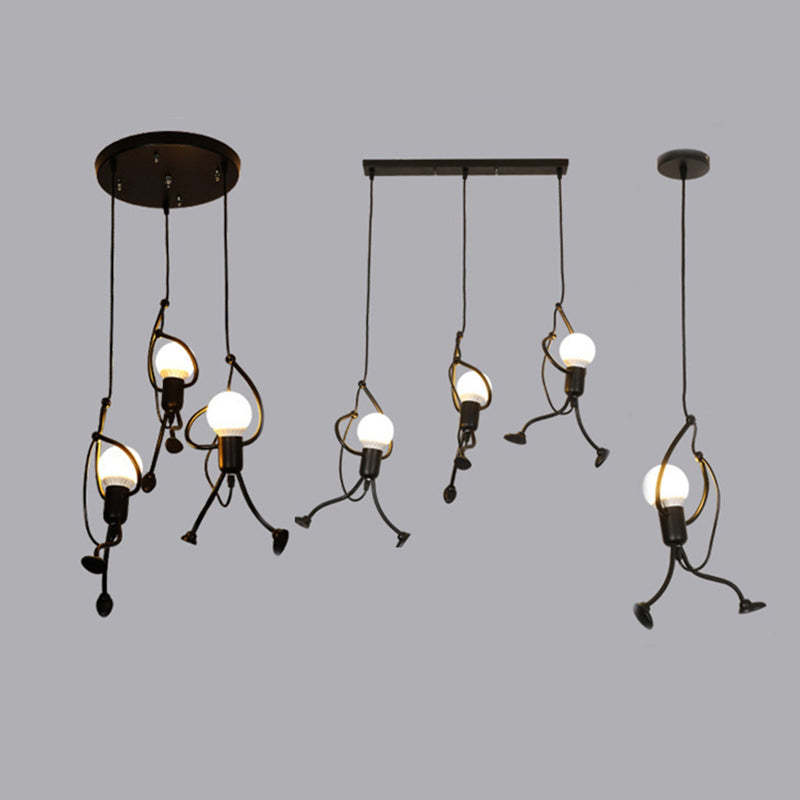 Modern Retro Black Pendant Light For Living Rooms Cozy