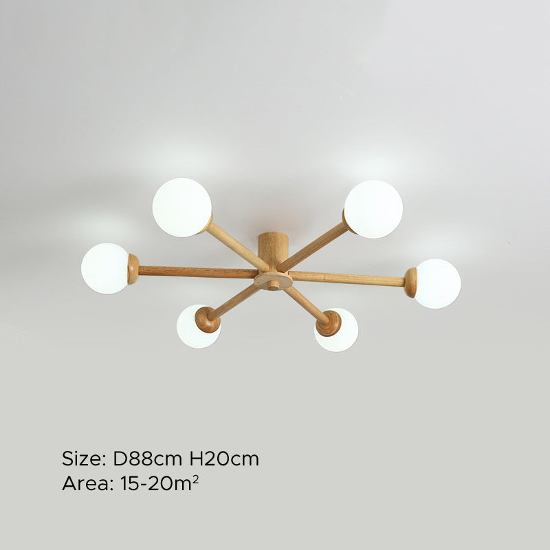 LED Ceiling Light With E27 Base NovaGlow Six Or Eight Head