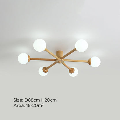 LED Ceiling Light With E27 Base NovaGlow Six Or Eight Head