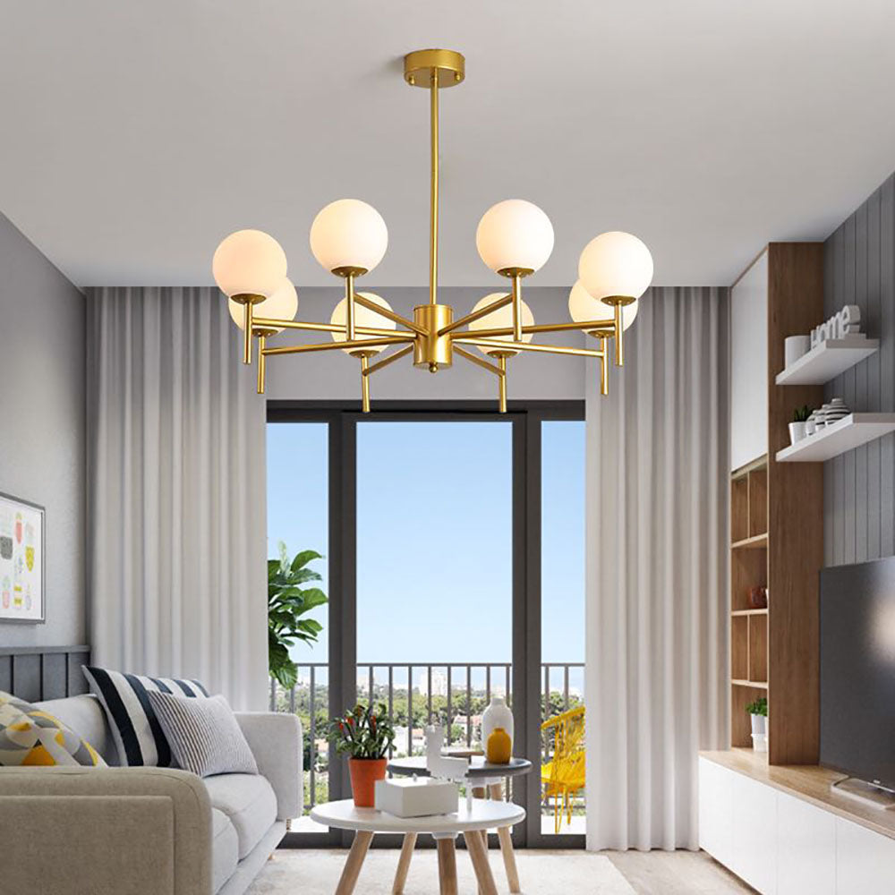 Pendant Glass Globe Light Elegant With Warm Glow
